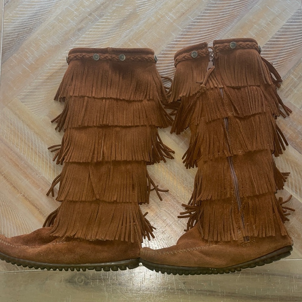 Minnetonka 5 Layer Fringe Boot - image 4